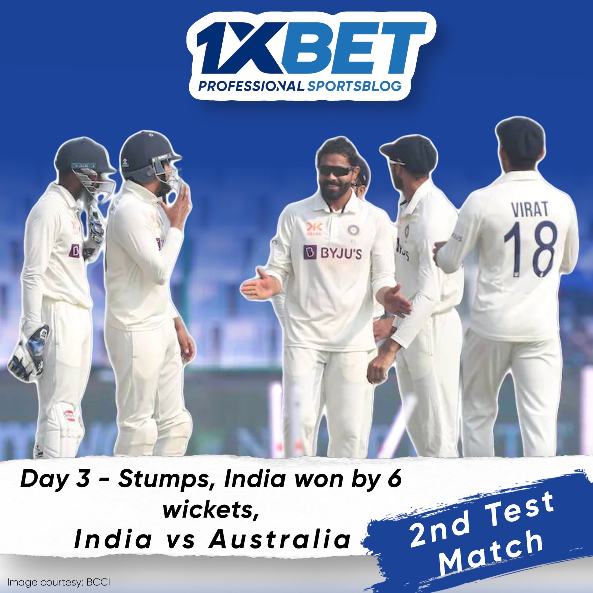 Day 3 - Stumps, India won by 6 wickets