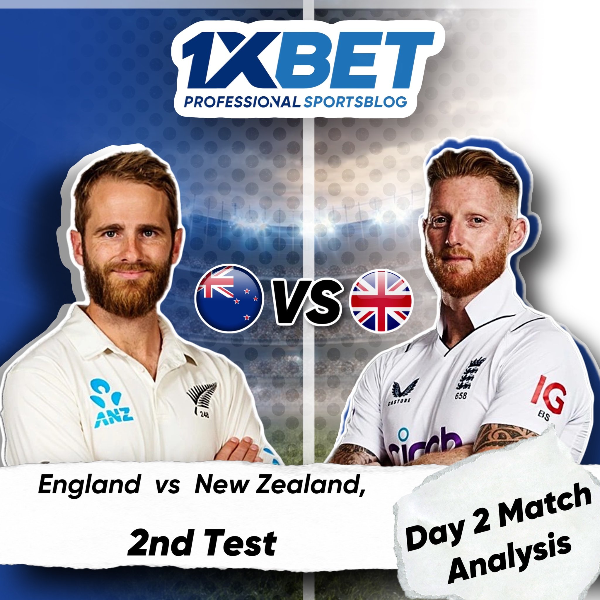 England vs New Zealand, 2nd Test, Day 2 Match Analysis