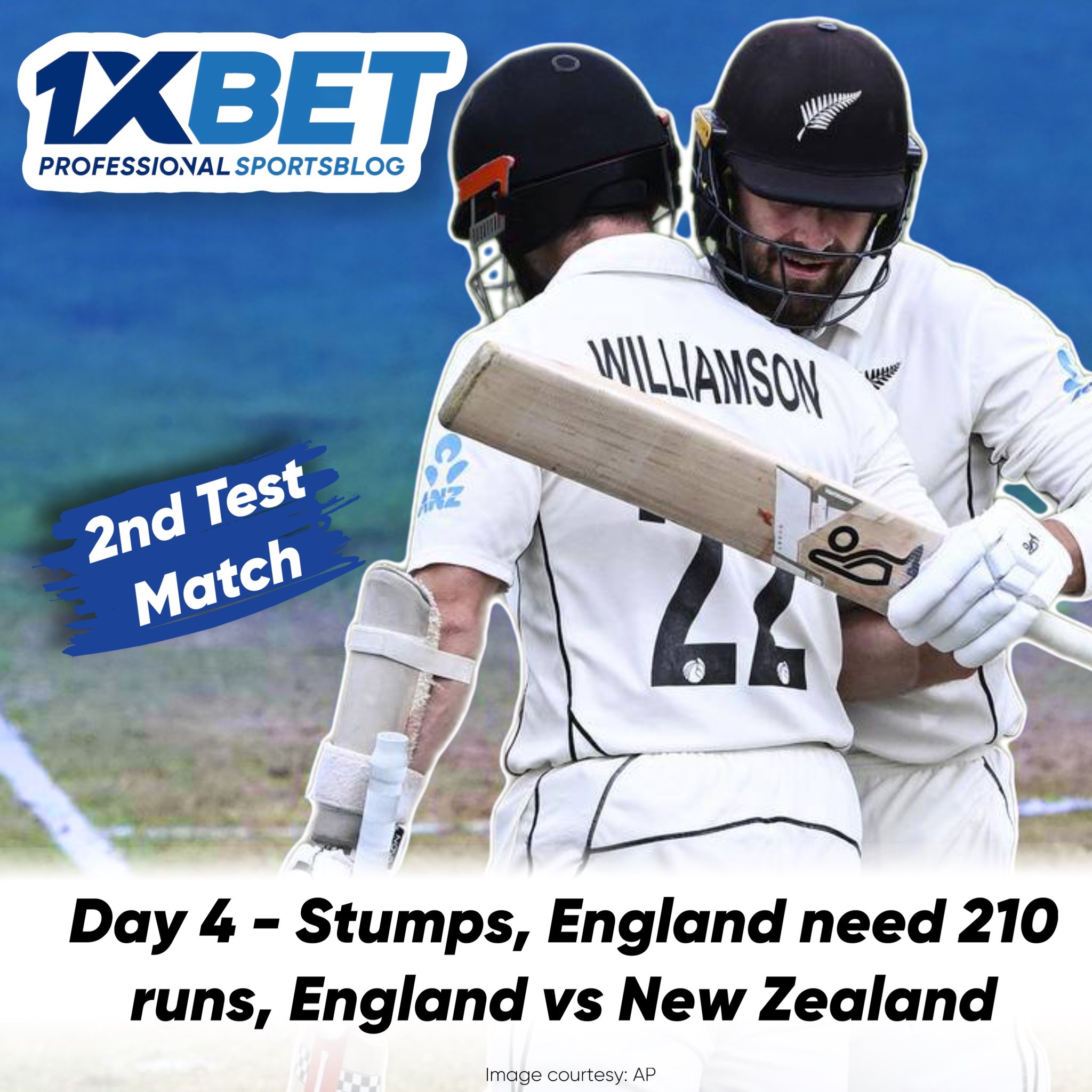 Day 4 - Stumps, England need 210 runs