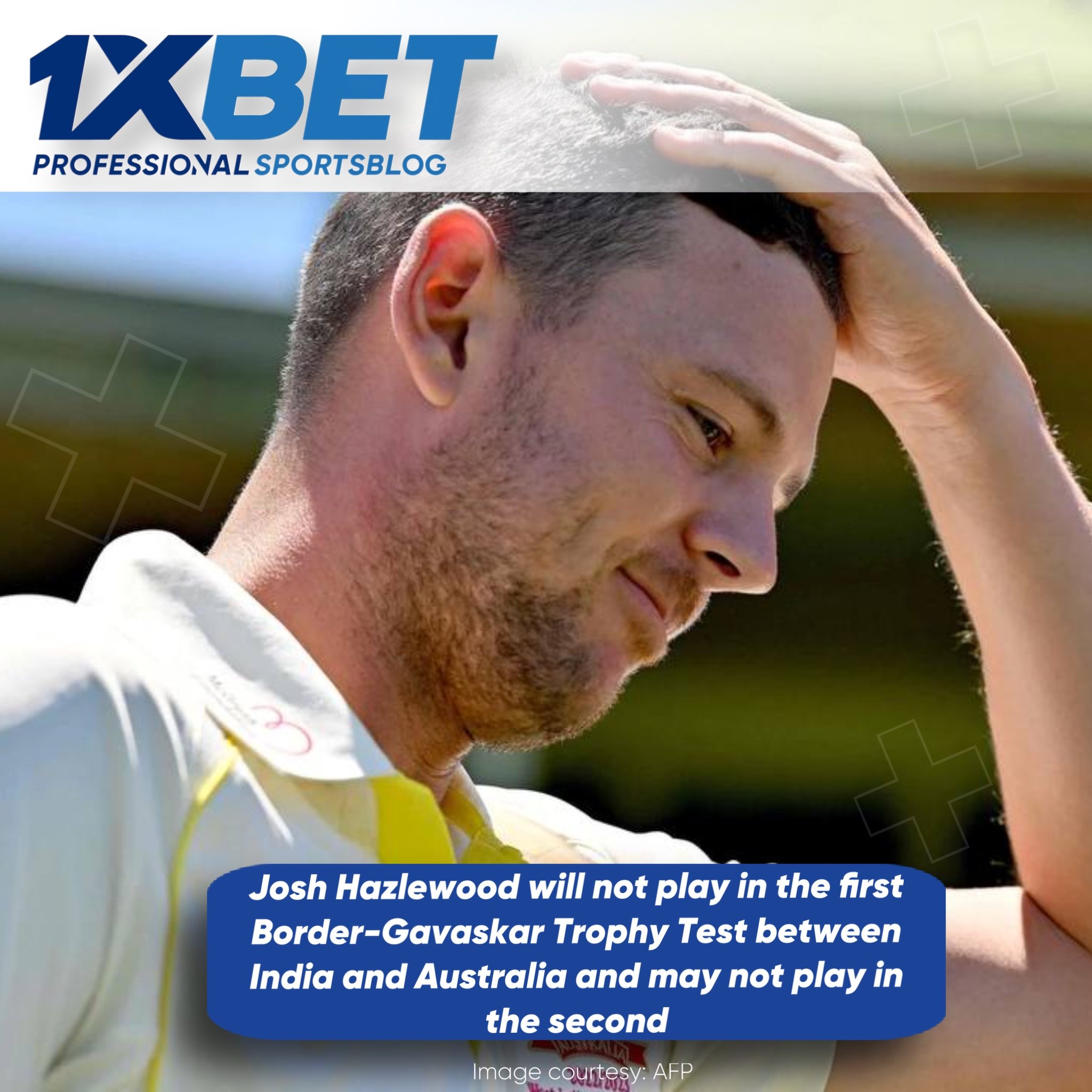 Josh Hazlewood will not play in the first Border-Gavaskar Trophy Test between India and Australia and may not play in the second