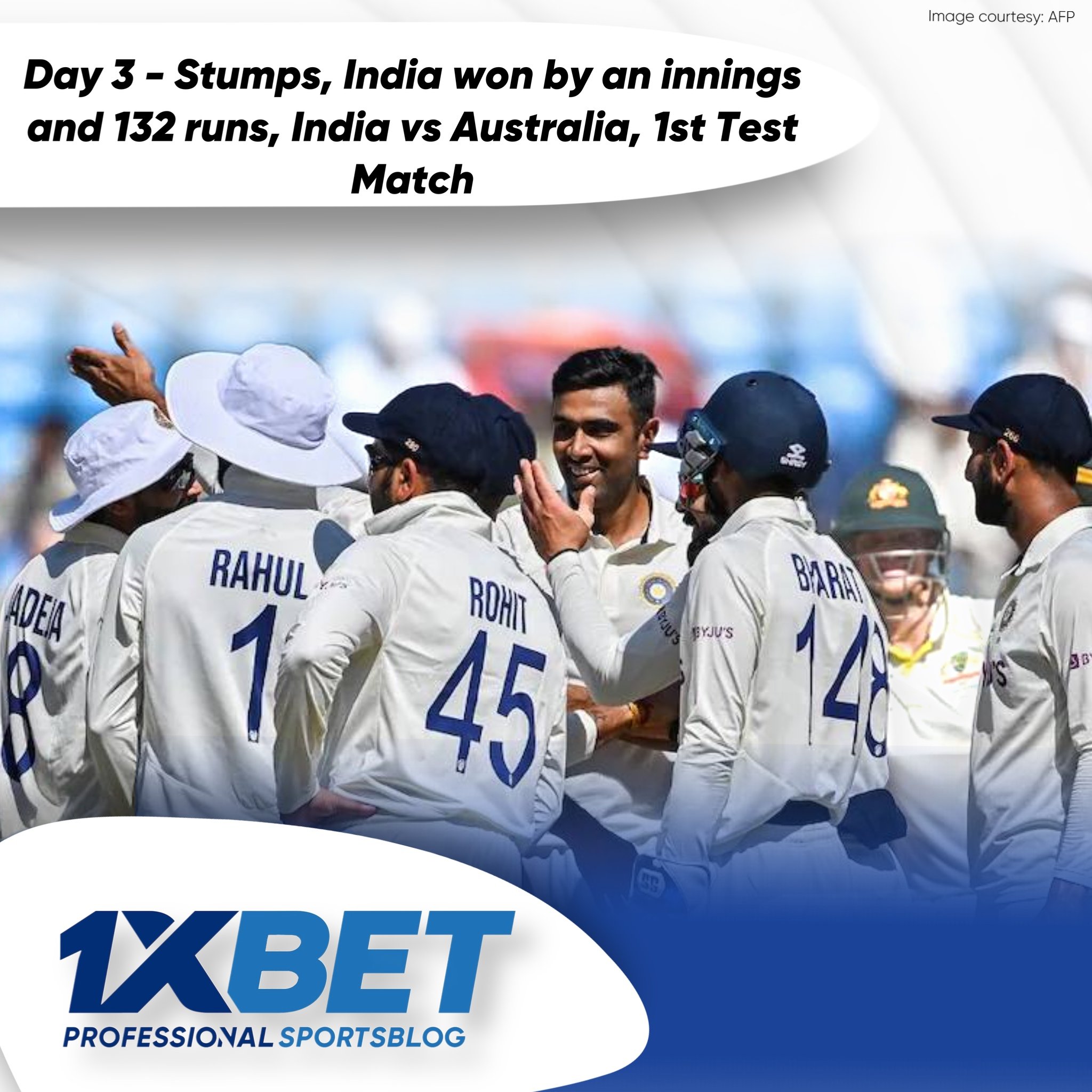 Day 3 - Stumps, India won by an innings and 132 runs