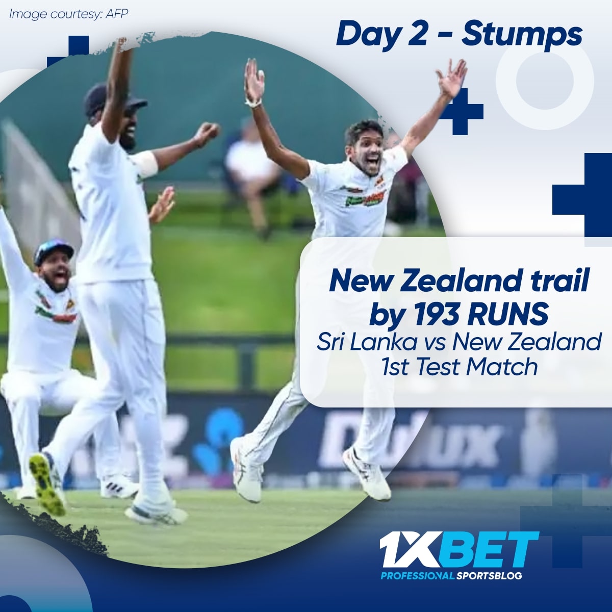 Day 2 - Stumps, New Zealand trail by 193 runs