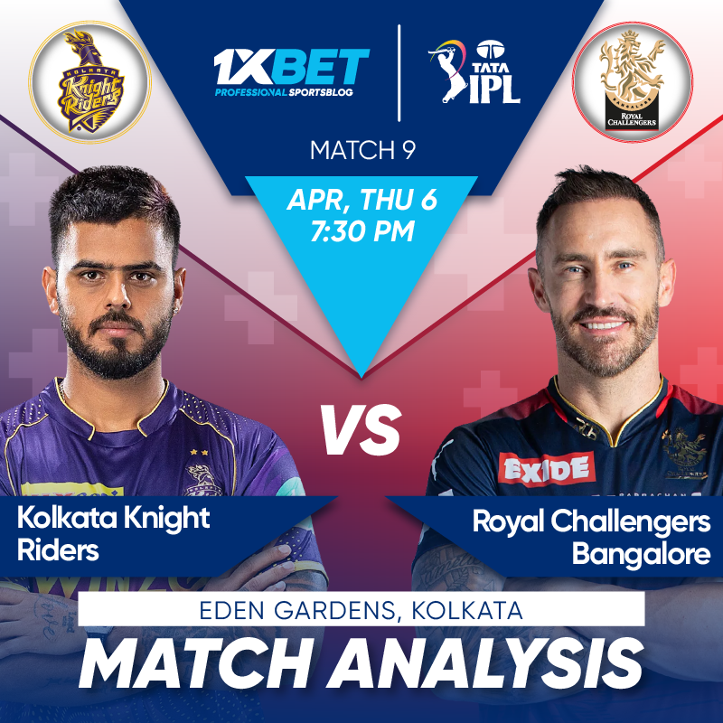 Kolkata Knight Riders vs Royal Challengers Bangalore, IPL 2023, 9th Match Analysis