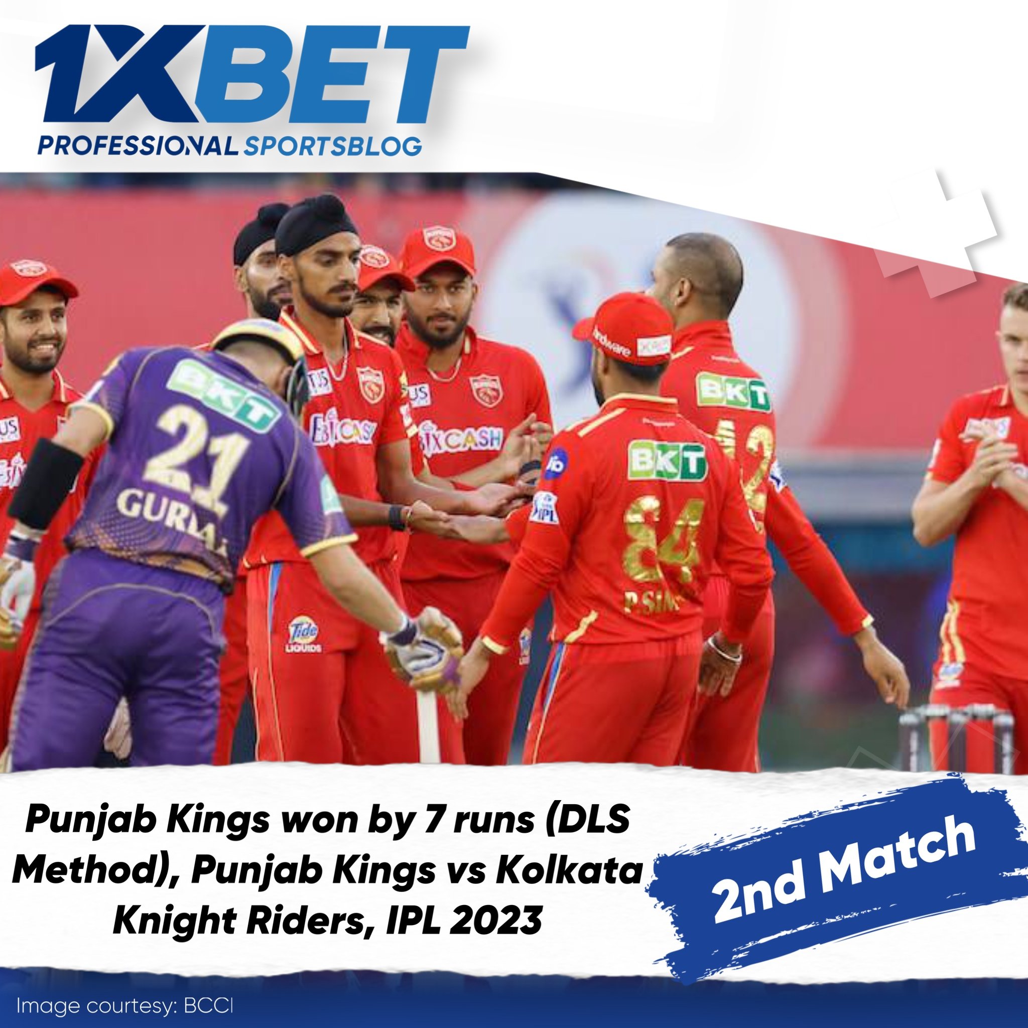 Punjab Kings won by 7 runs (DLS Method)