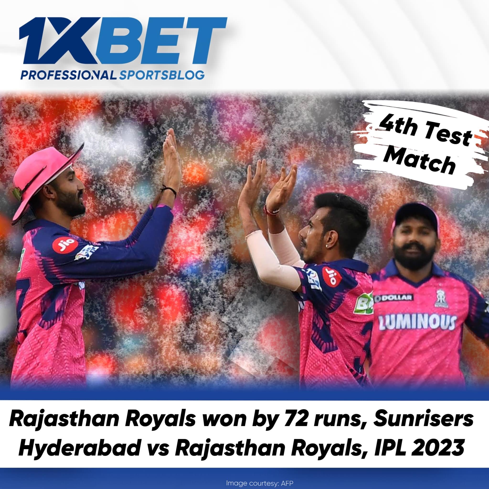 Rajasthan Royals won by 72 runs