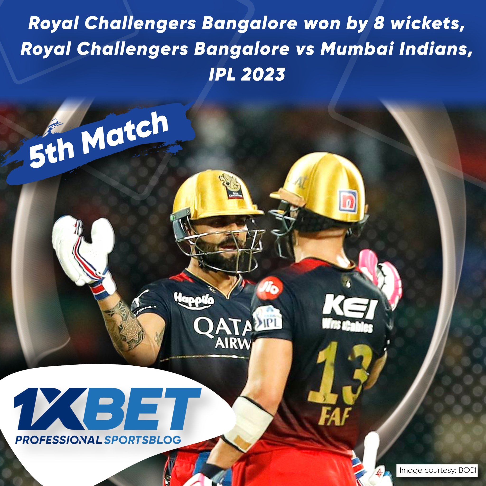 Royal Challengers Bangalore won by 8 wickets