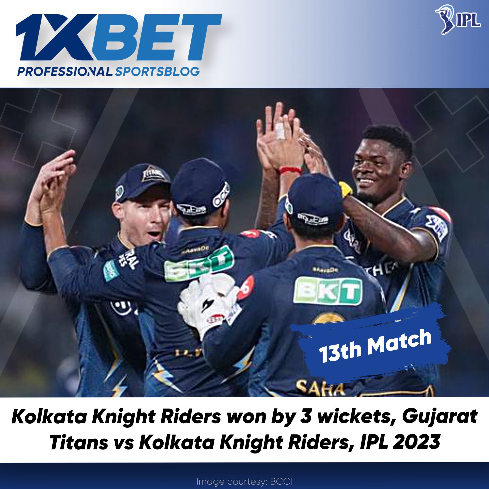 Kolkata Knight Riders won by 3 wickets