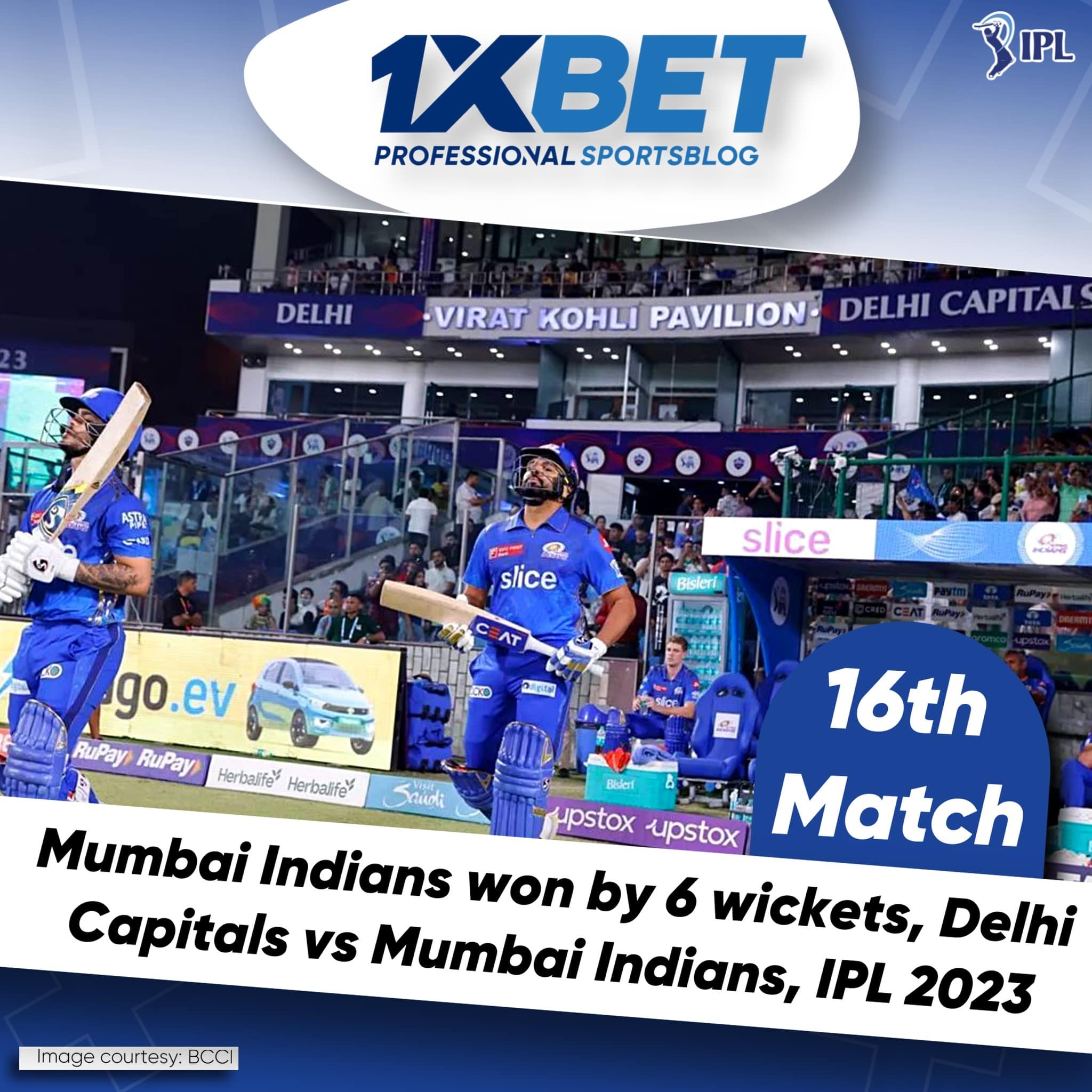 Mumbai Indians won by 6 wickets