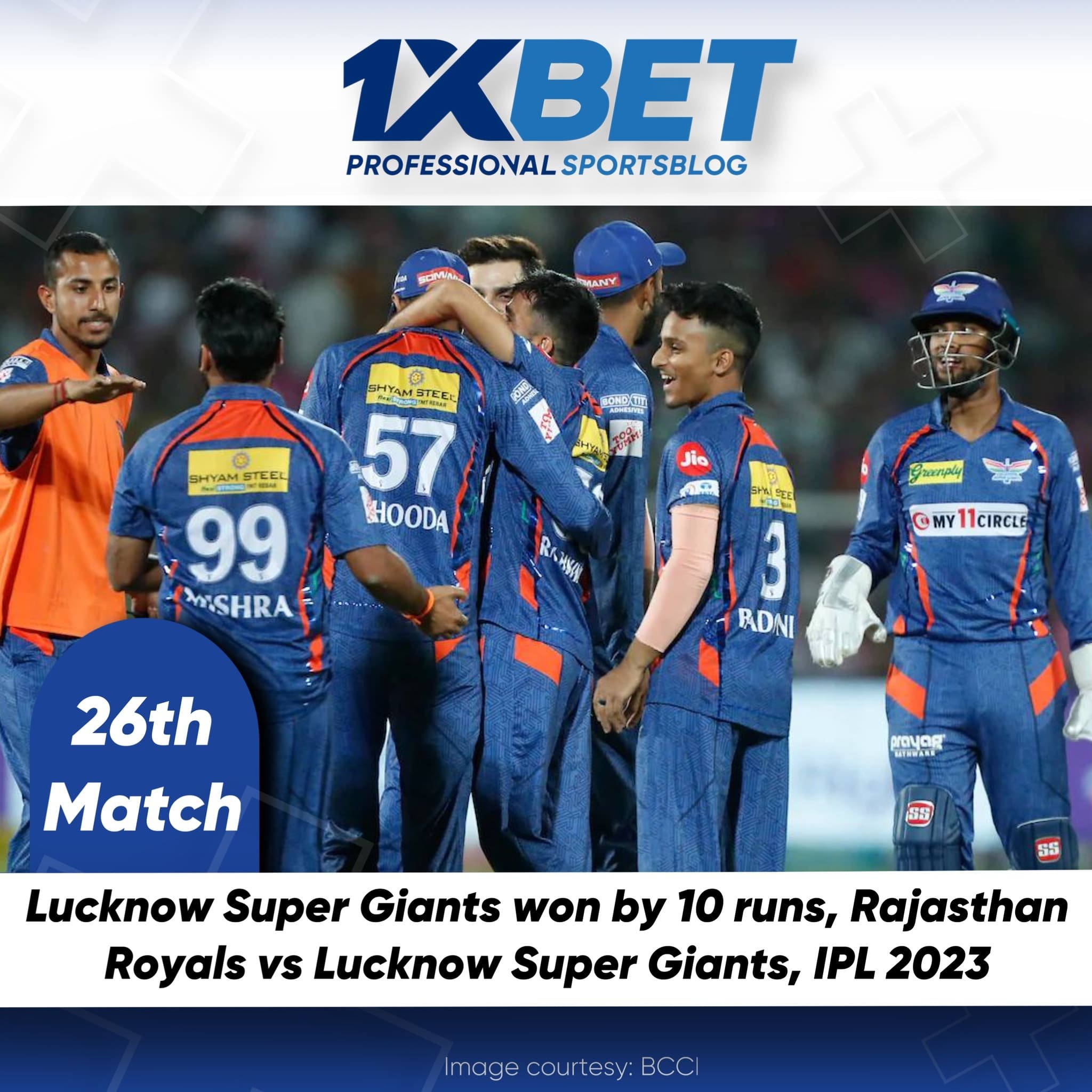 Lucknow Super Giants won by 10 runs