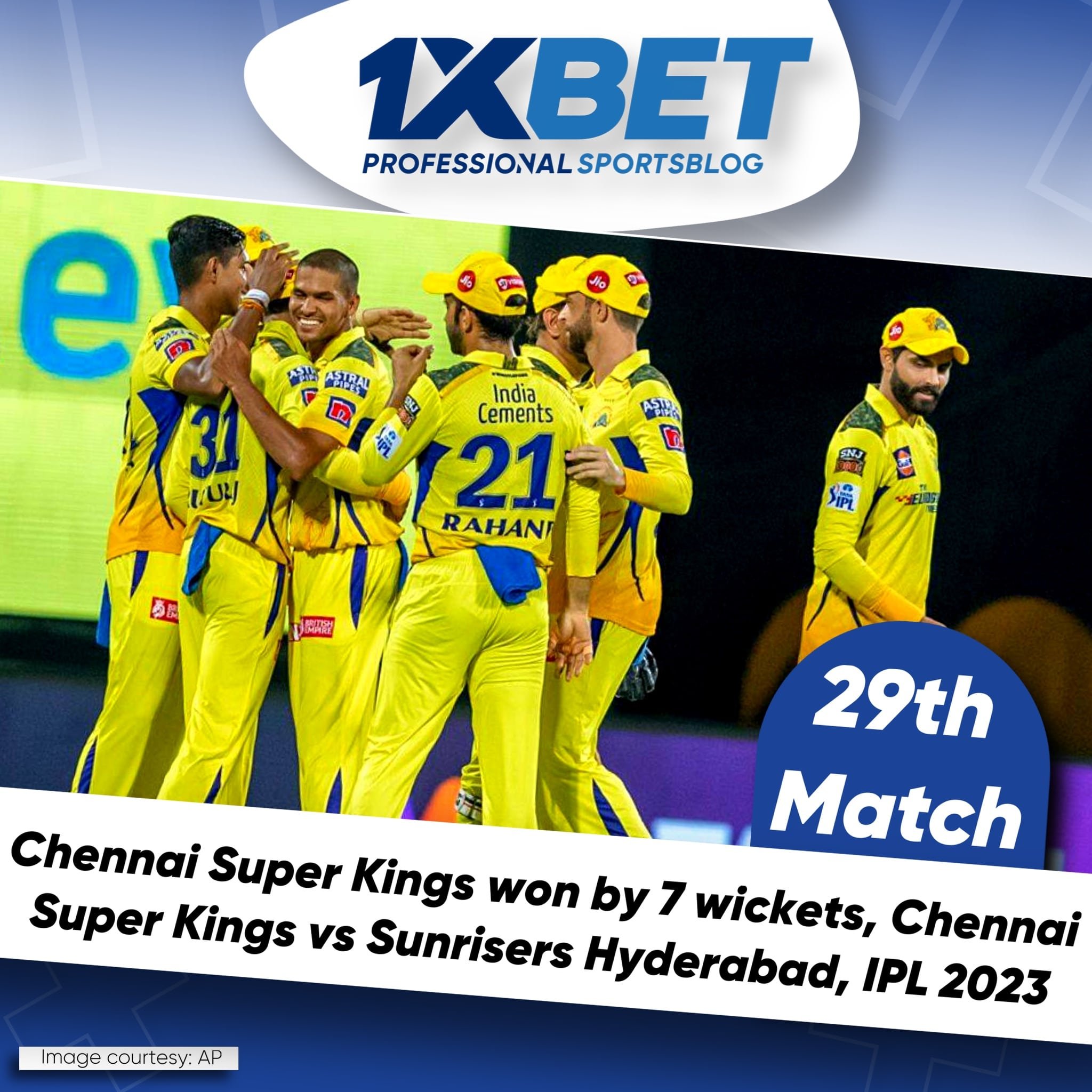 Chennai Super Kings won by 7 wickets