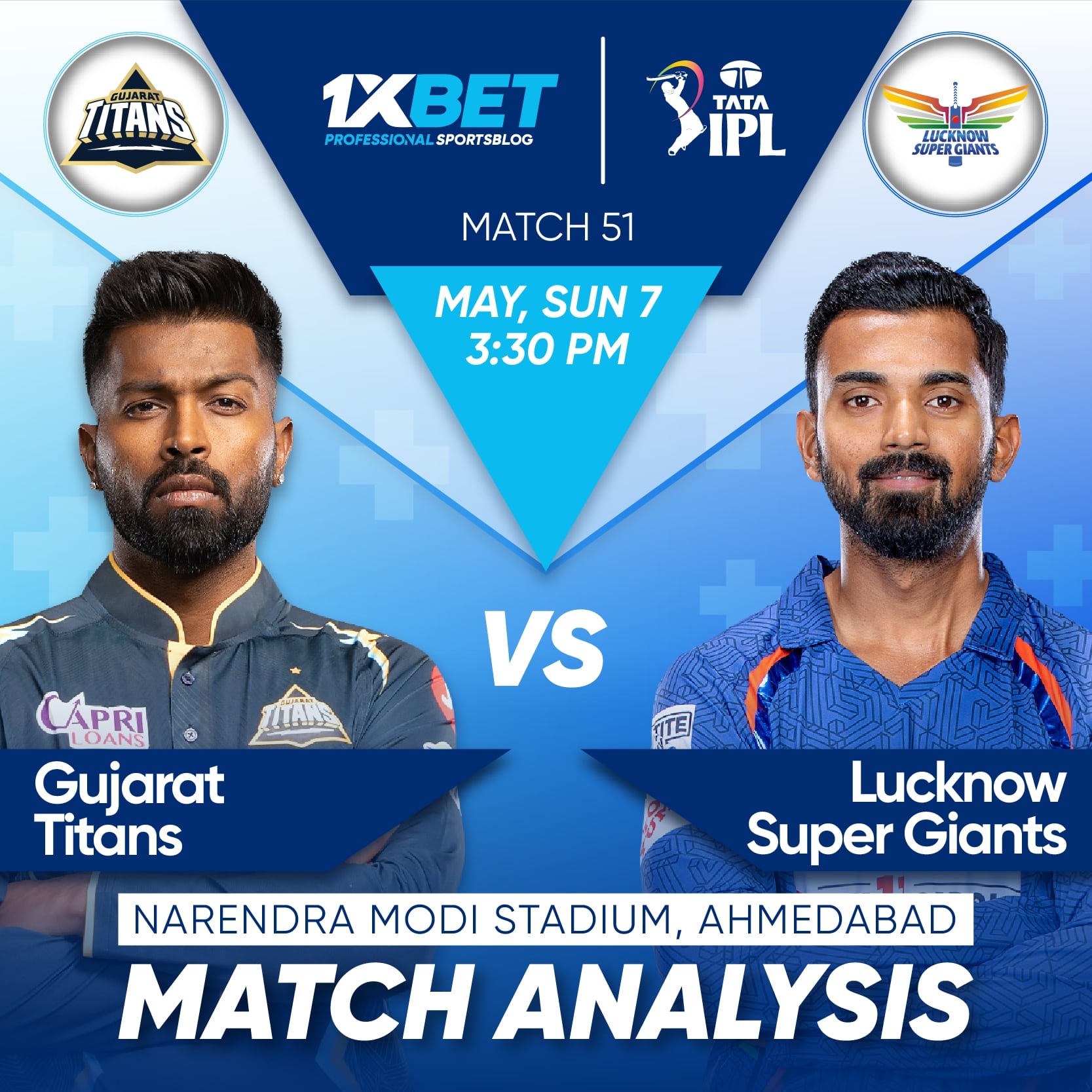 Gujarat Titans vs Lucknow Super Giants, IPL 2023, 51st Match Analysis
