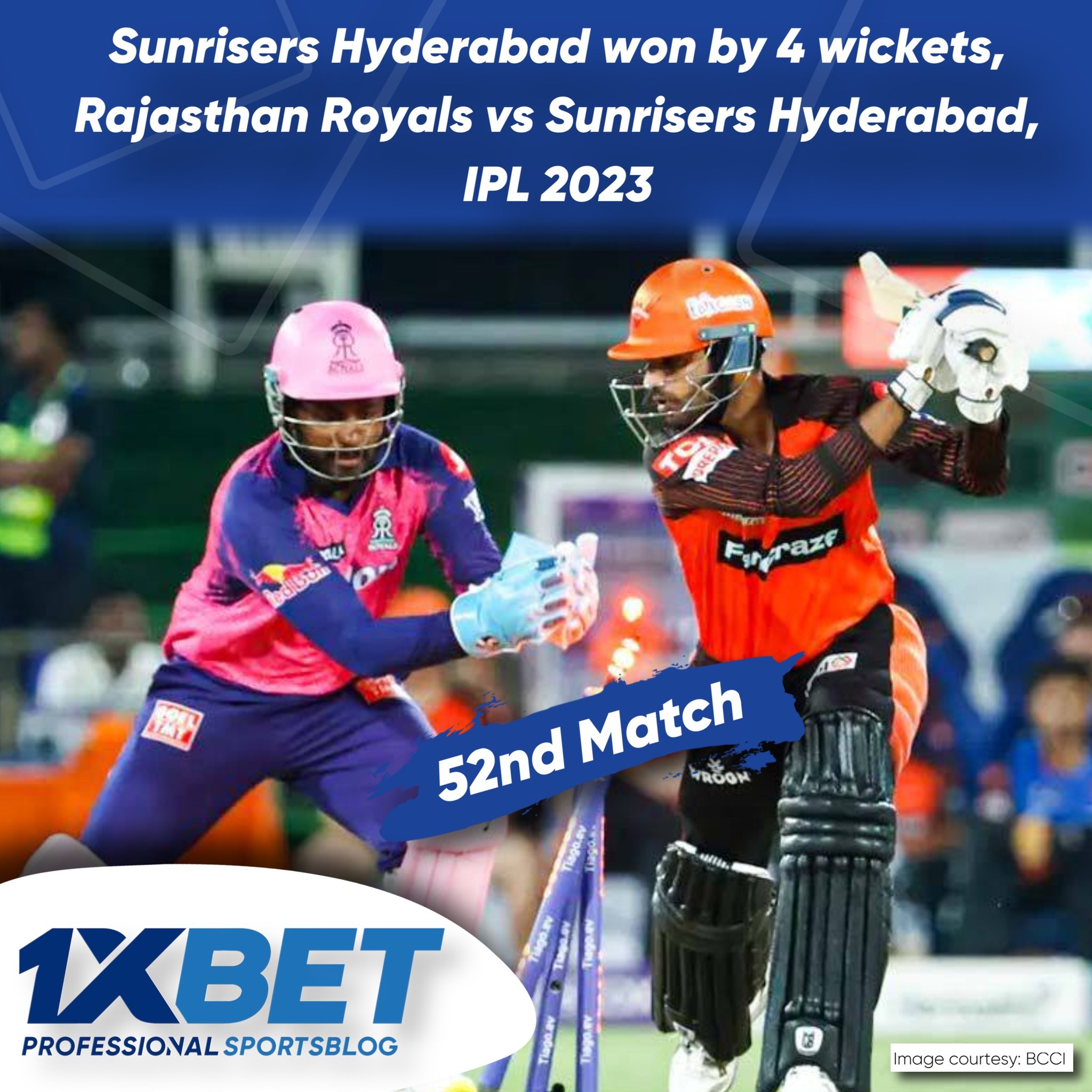 Sunrisers Hyderabad won by 4 wickets