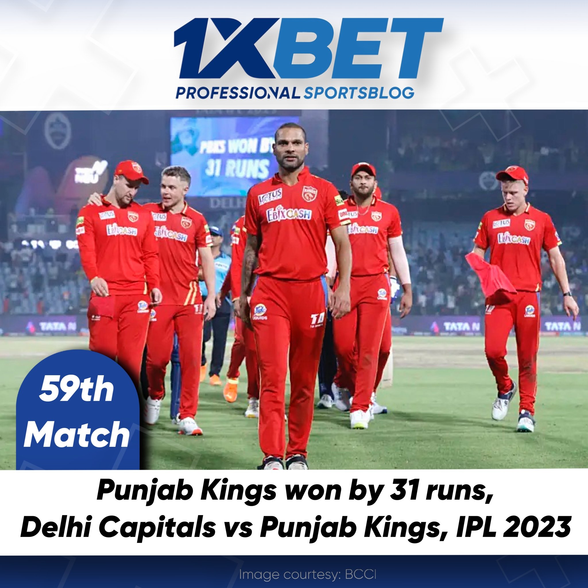 Punjab Kings won by 31 runs