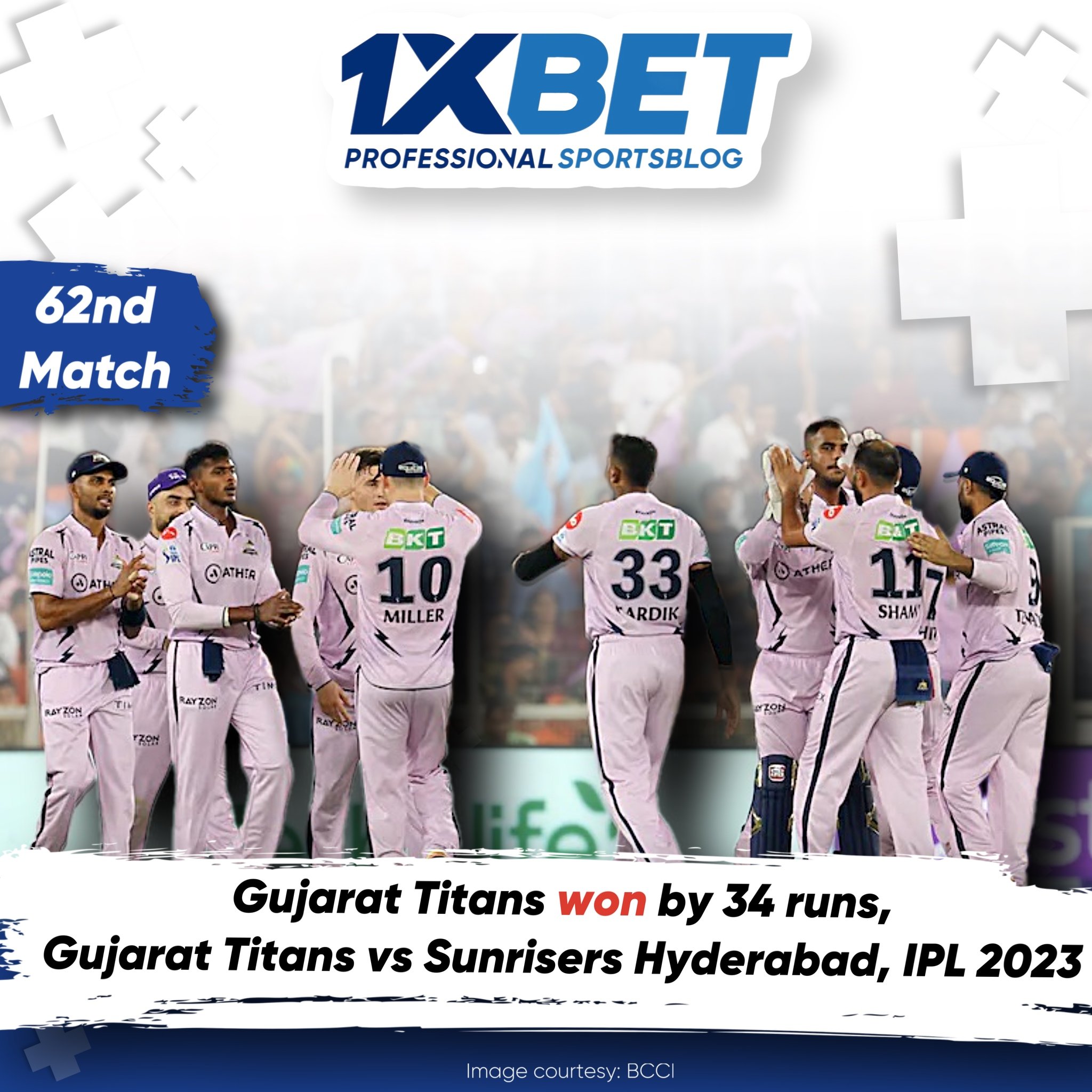 Gujarat Titans won by 34 runs