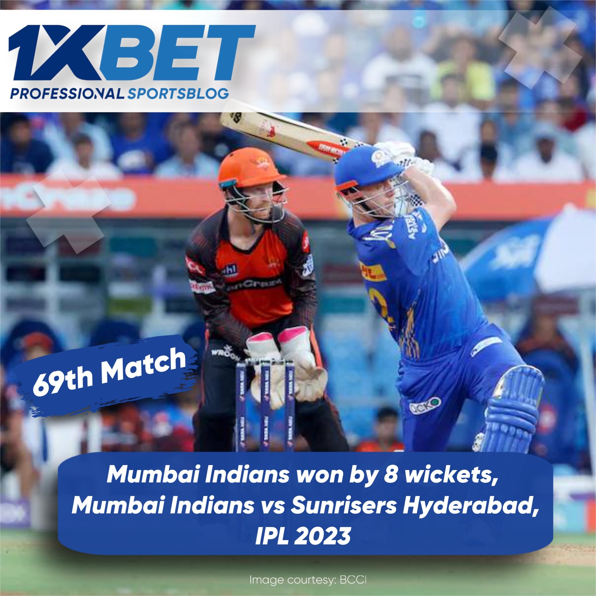 Mumbai Indians won by 8 wickets