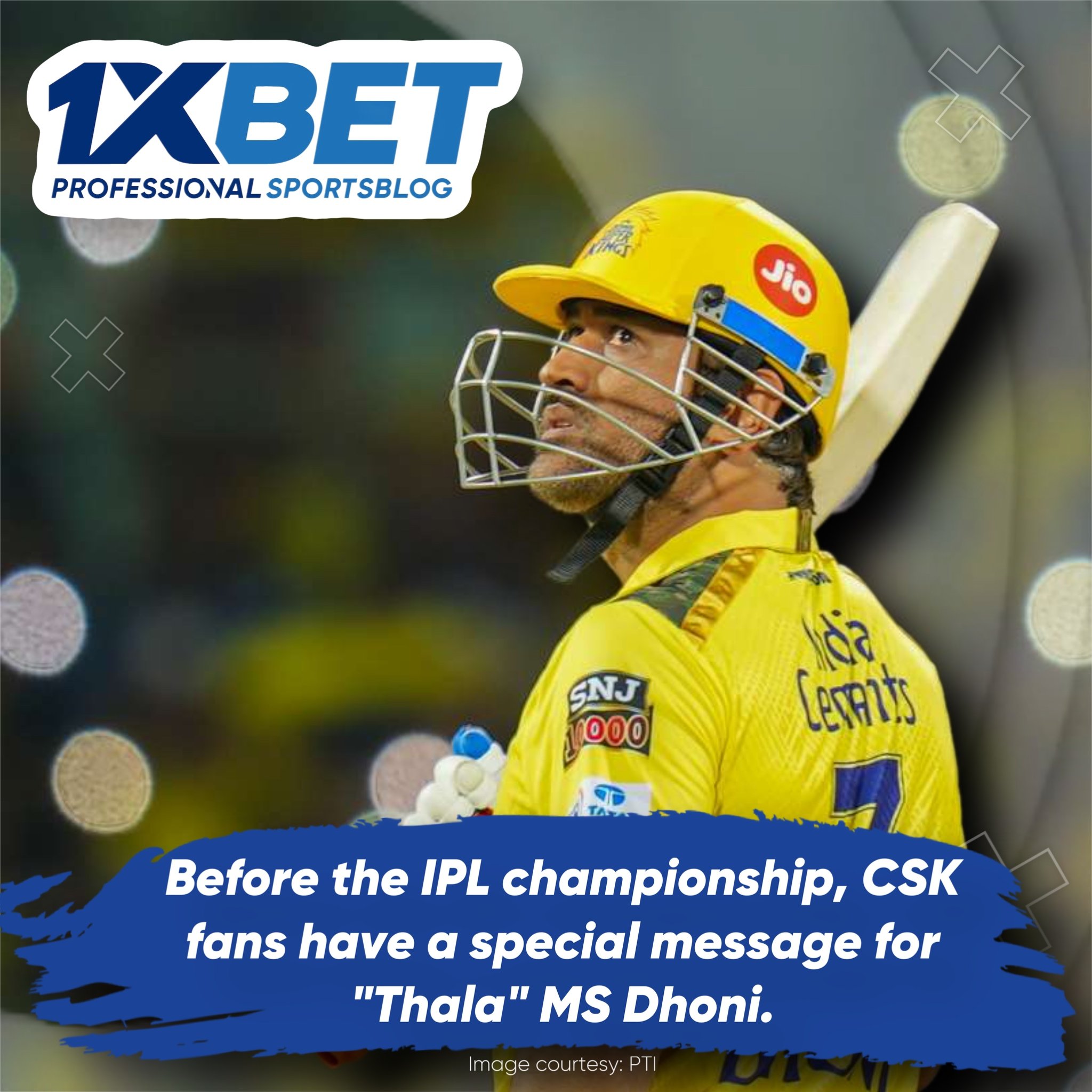 Before the IPL championship, CSK fans have a special message for "Thala" MS Dhoni.