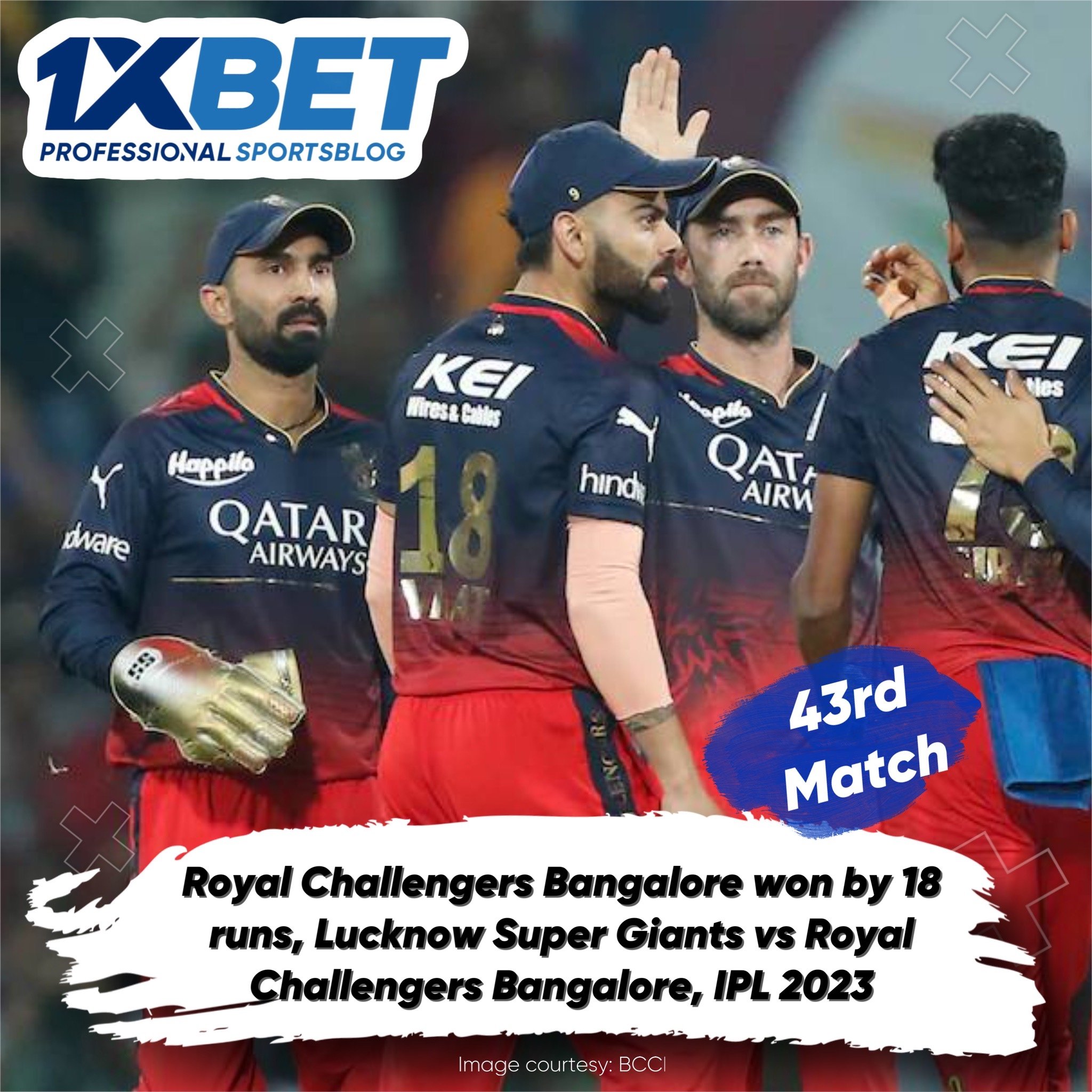 Royal Challengers Bangalore won by 18 runs