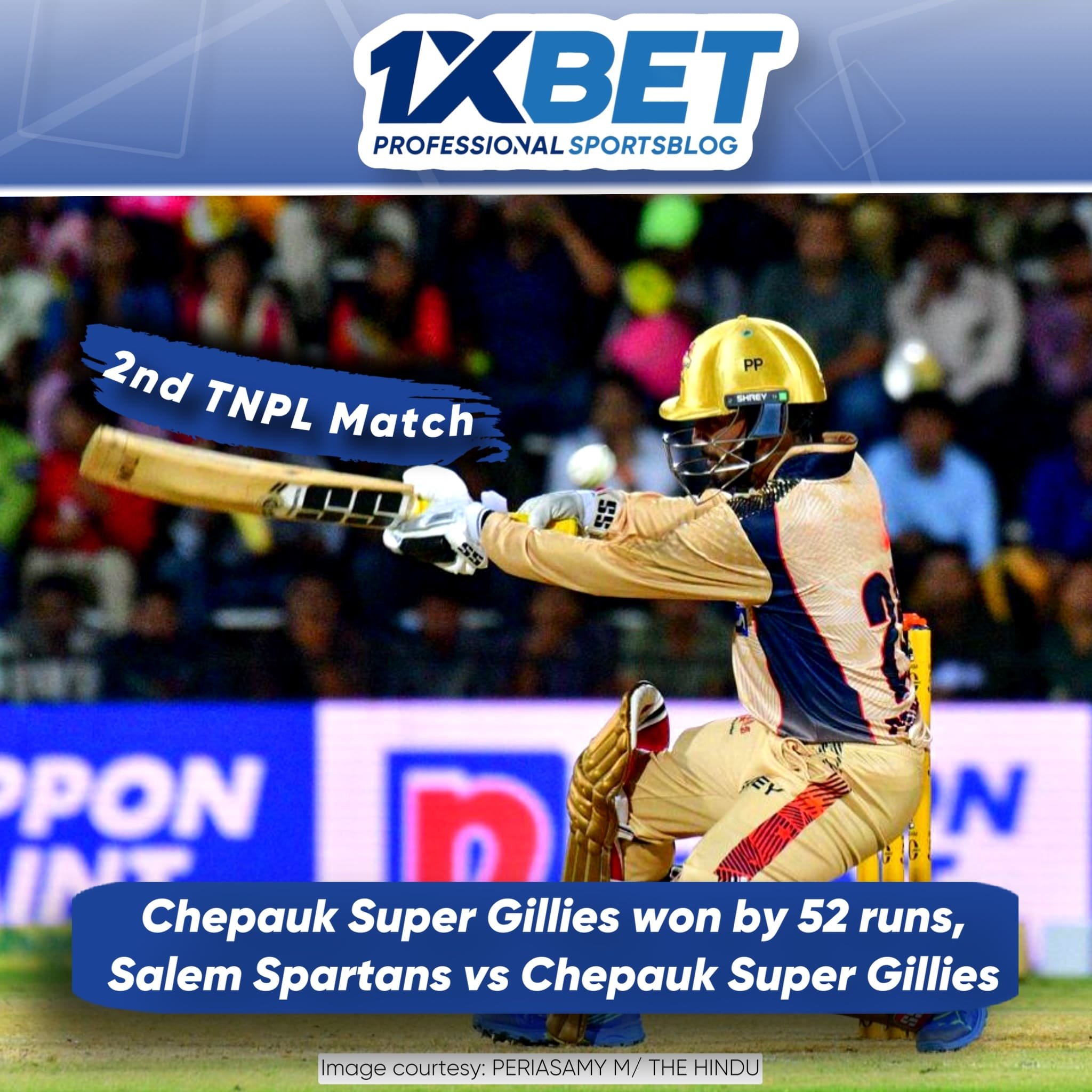 Chepauk Super Gillies won by 52 runs
