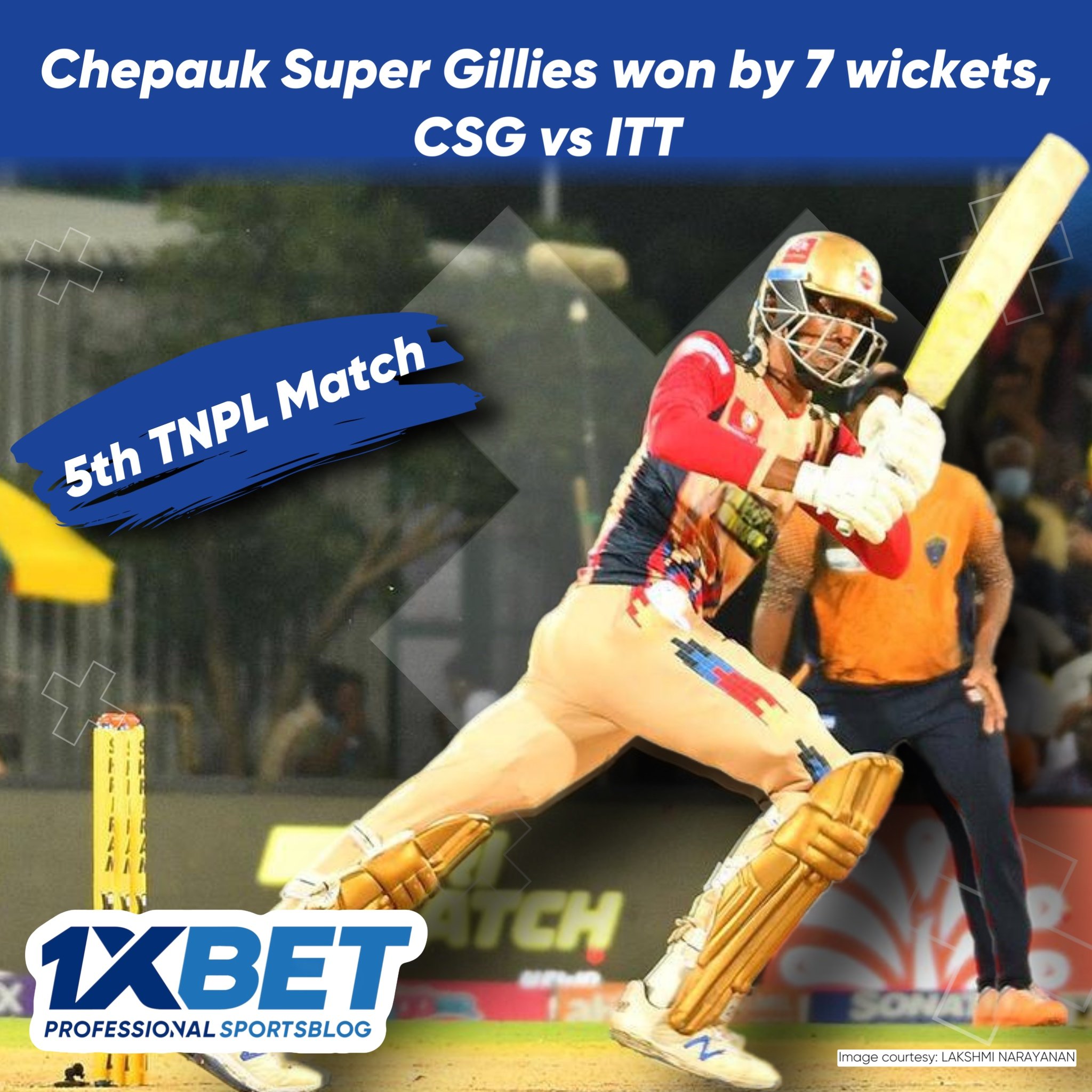 Chepauk Super Gillies won by 7 wickets