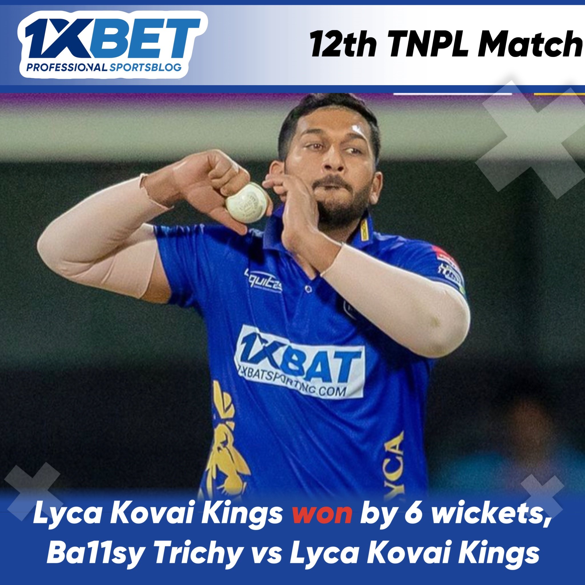 Lyca Kovai Kings won by 6 wickets