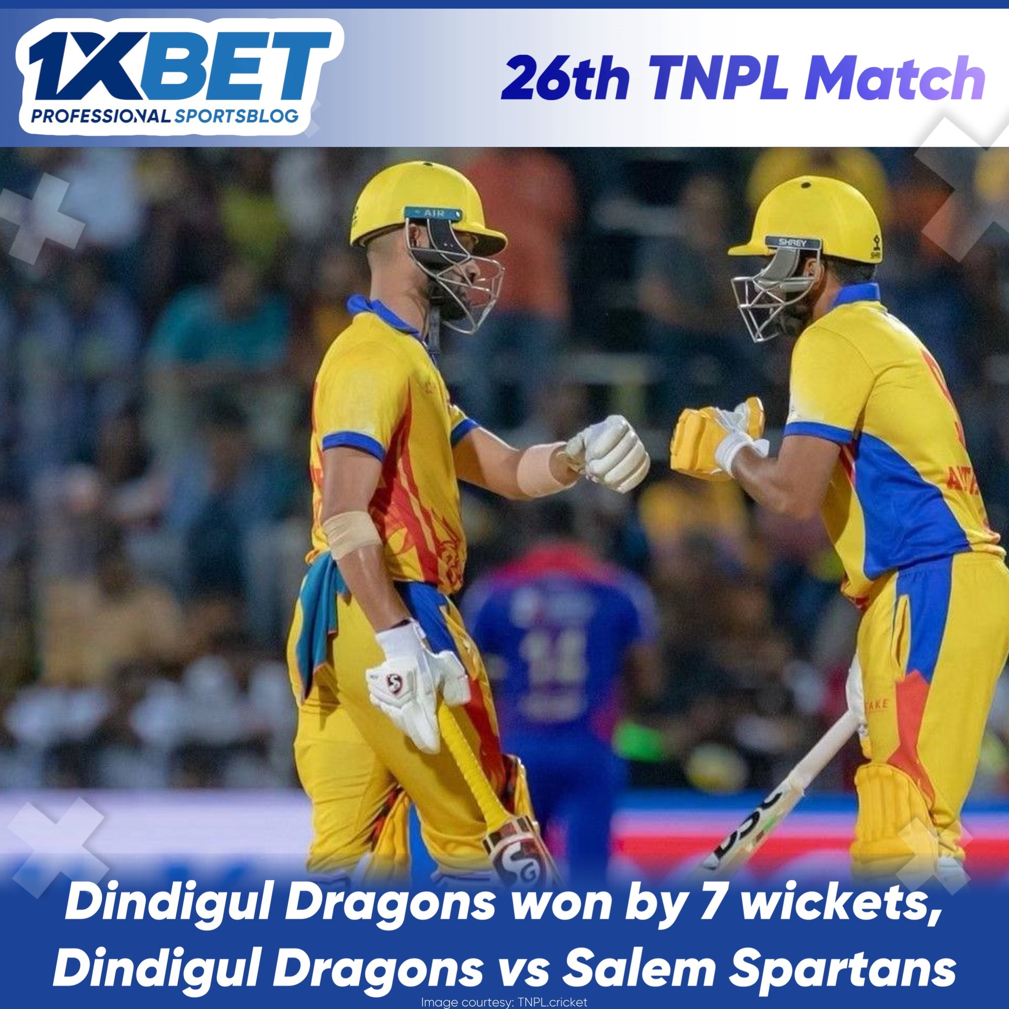 Dindigul Dragons won by 7 wickets