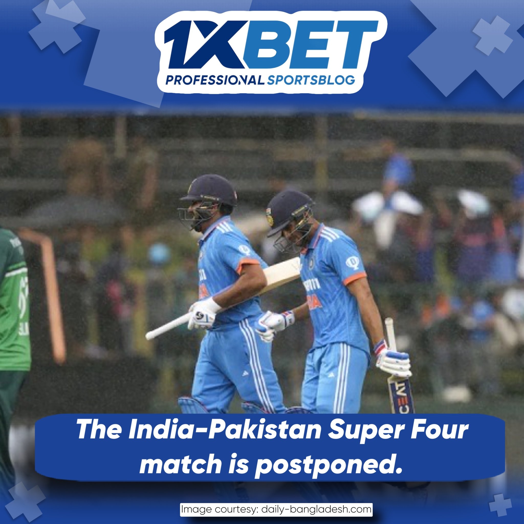 The Super Four Clash between India and Pakistan Delayed Due to Rain