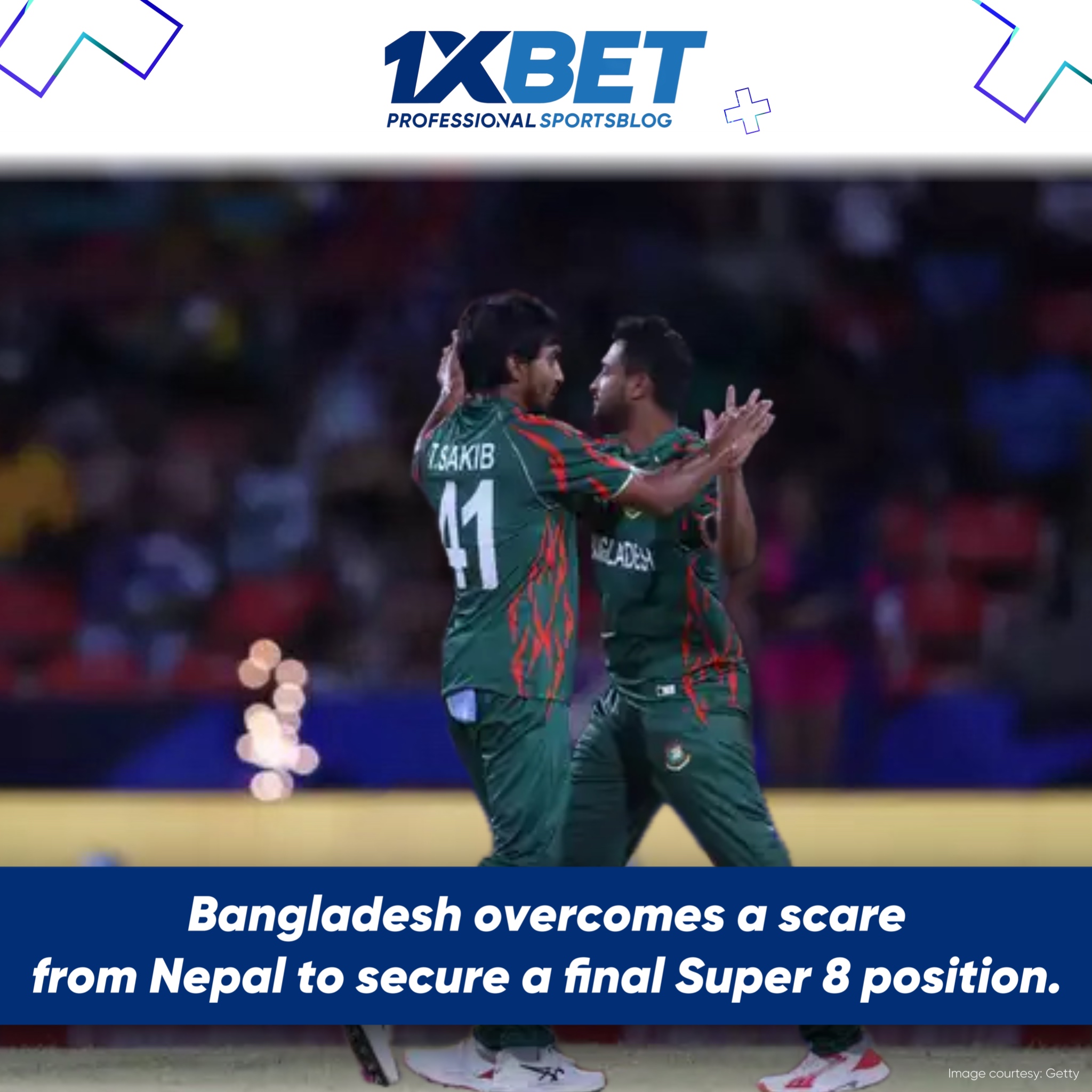 Bangladesh Clinch Final Super 8 Spot in T20 World Cup After Thrilling Contest with Nepal