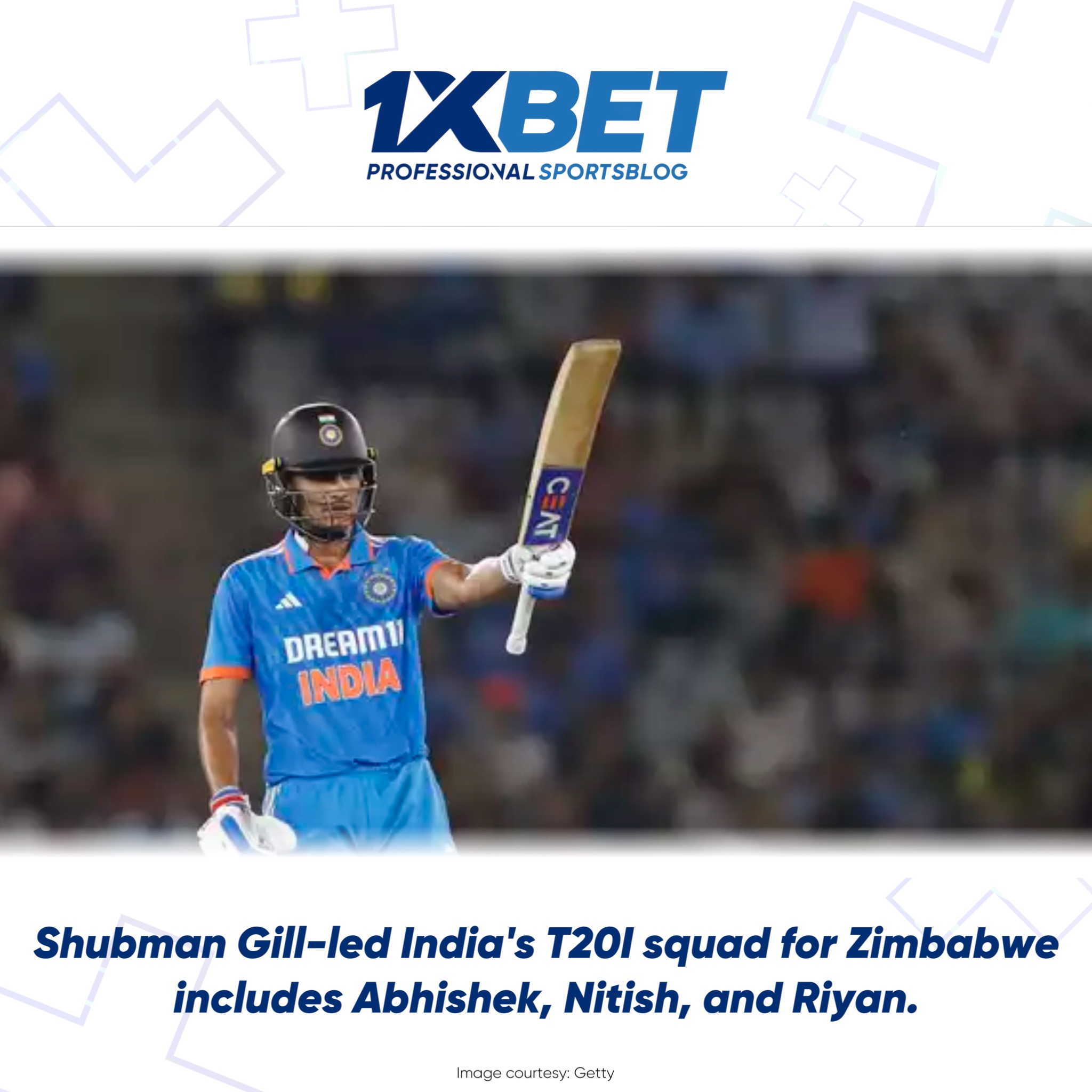 India's Young Guns Shine: Squad Announcement for Zimbabwe T20I Tour