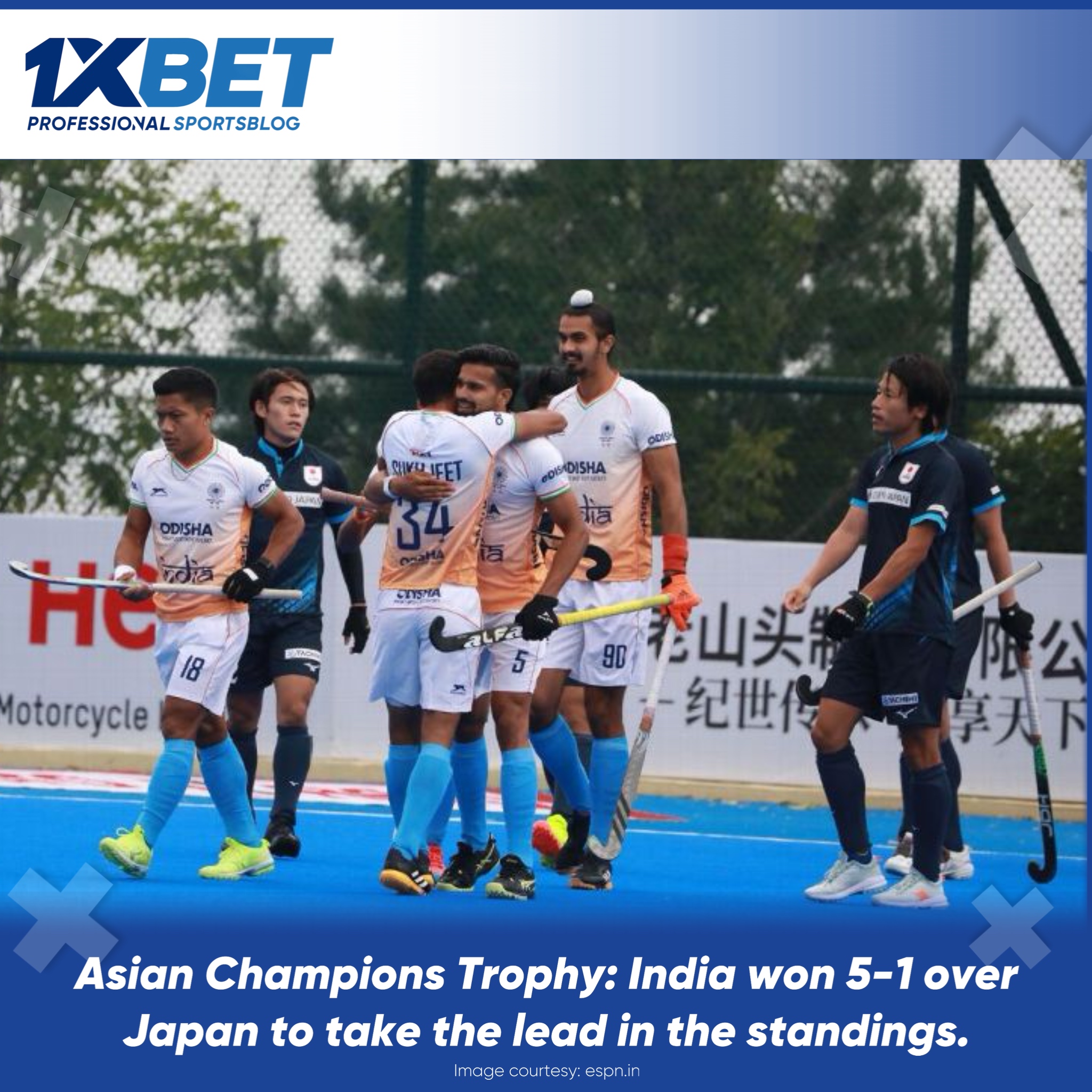 Indian Men's Hockey Team Triumphs Over Japan in Asian Champions Trophy