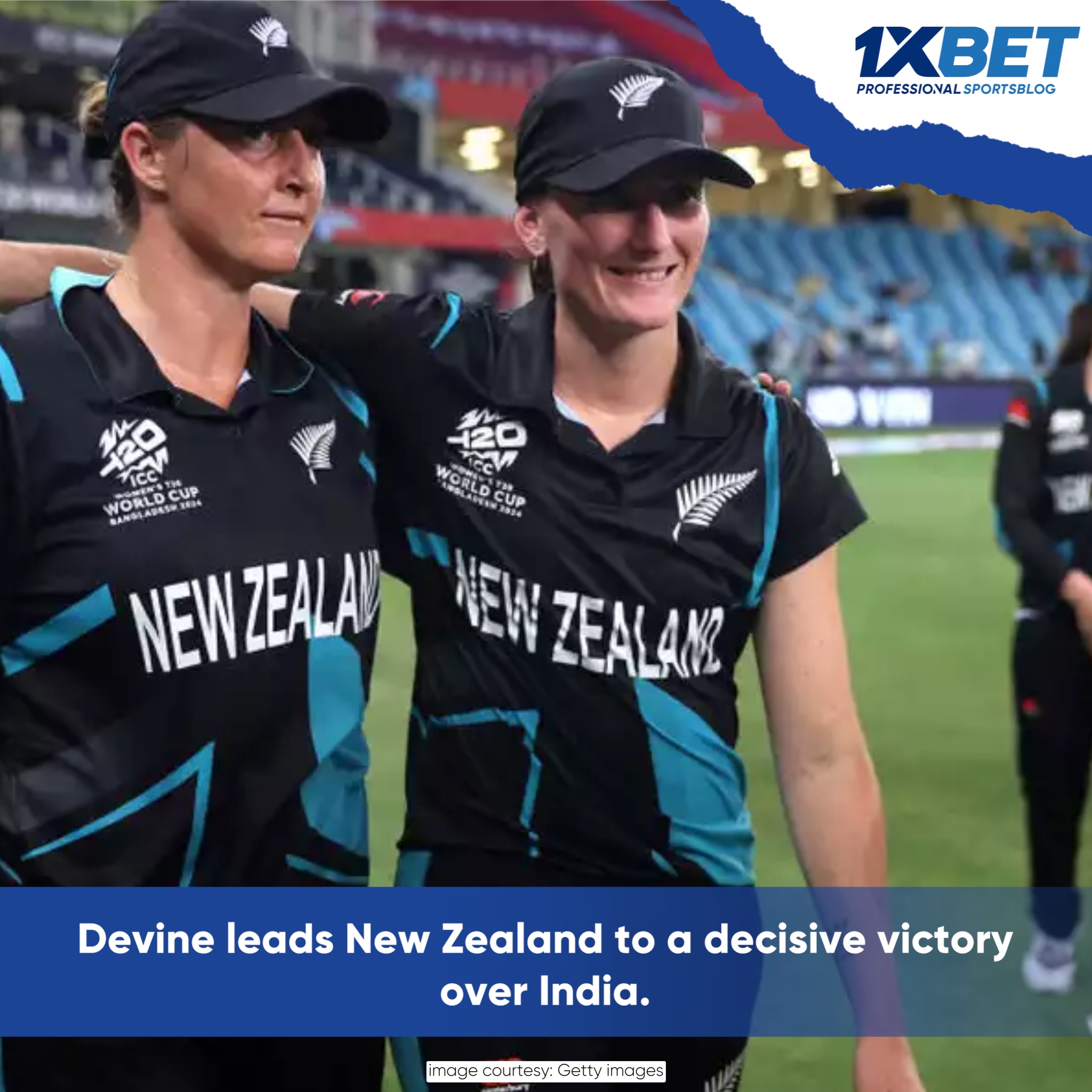 Macgill’s Magic: New Zealand Women Triumph in ICC Women’s T20 World Cup 2024 Opener