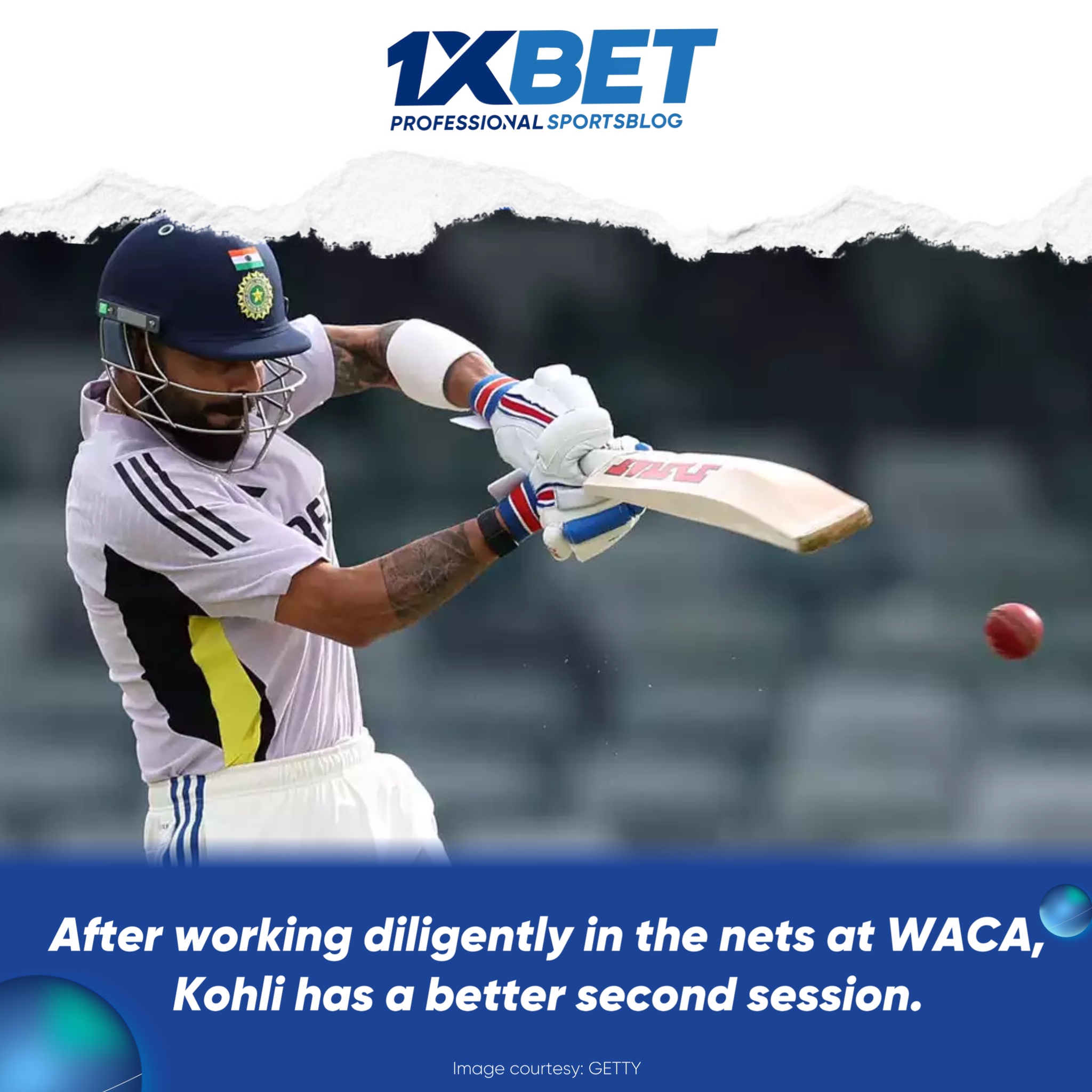 Kohli's Spirited Performance During India's Practice Session at WACA